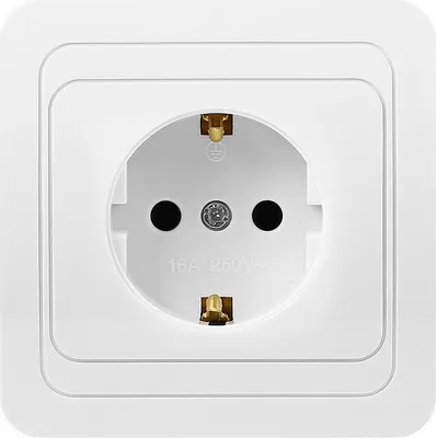 Розетка SmartBuy Марс / SBE-02w-16-S1-Z-c (белый)