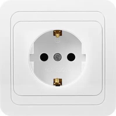Розетка SmartBuy Марс / SBE-02w-16-S1-Z (белый)