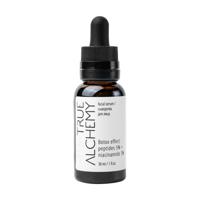 Сыворотка для лица True Alchemy Botox effect: Peptides 5% + Niacinamide 3% (30мл)