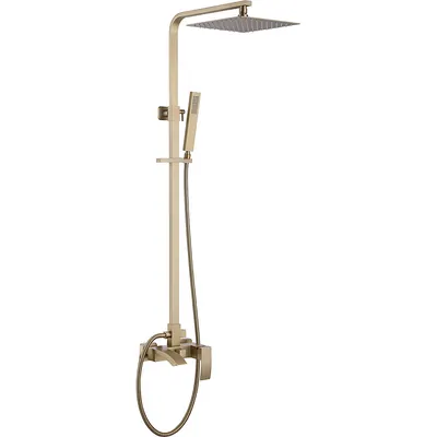 Душевая система со смесителем Abber Wasserfall AF8616GL (золото матовое)