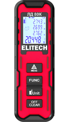 Лазерный дальномер Elitech ЛД 80К / 209207