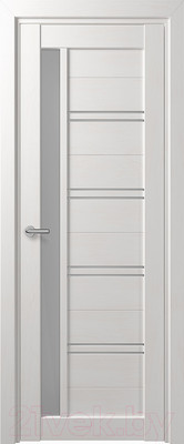 Дверь межкомнатная Deform D19 ДО 60x200 (дуб шале снежный/мателюкс)