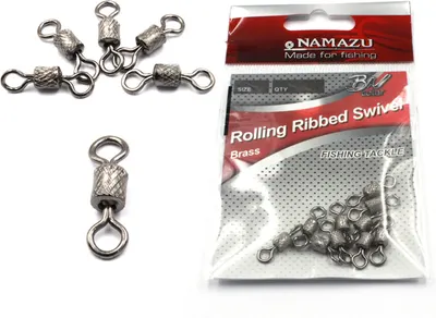 Вертлюг рыболовный Namazu Rolling Ribbed Swivel BN р. 2/0 test-91кг / N-FT-RRS2/0 (5шт)