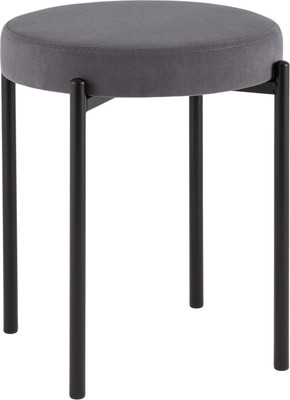 Табурет Stool Group Бриф Original / SG005-bmm-C082 (велюр серый)
