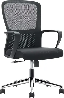 Кресло офисное SitZone U-069B (2шт, черный/хром)