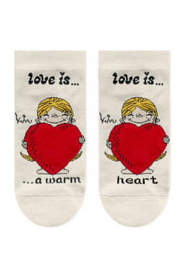 Носки Брестские Love Is 1163 рис.812 (р.25, жемчуг)