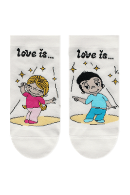 Носки Брестские Love Is 1163 рис.813 (р.25, молочный)