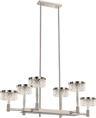 Люстра DeLight Collection Diamond cut MD21020075-6B (сатин/никель)