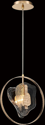 Потолочный светильник DeLight Collection Cowley P60669-1 (золото/прозрачный)
