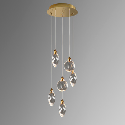 Люстра DeLight Collection Colvin MT9176-6H (титан/золото)