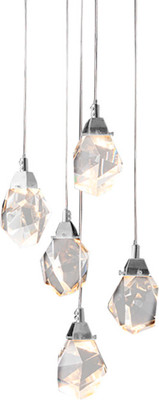 Люстра DeLight Collection Crystal rock OM820083-5C / MD-020B-5 (хром)