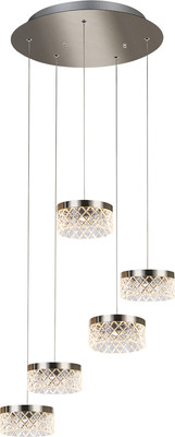 Люстра DeLight Collection Diamond cut MD21020075-5A (сатин/никель)