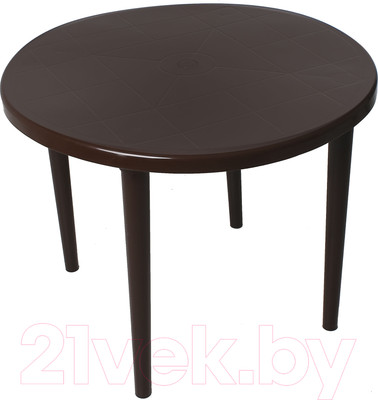 Стол пластиковый Стандарт Пластик Групп Круглый 90 (шоколадный)