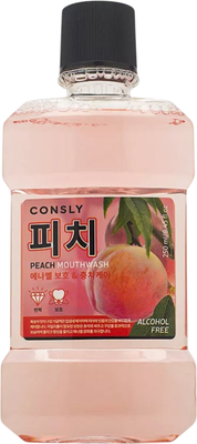 Ополаскиватель для полости рта Consly с ксилитом и вкусом персика (250мл)