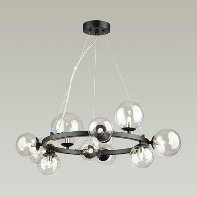 Люстра DeLight Collection Art Deco Bubble OMG1075R (black/clear)