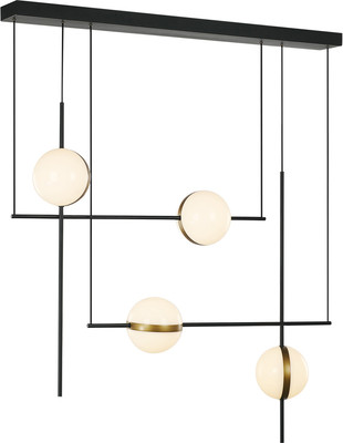 Люстра DeLight Collection MD2062-4B (black/brass)