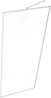 Душевая стенка MaybahGlass 69x195 / MGD-816-1 (прозрачное стекло/белый матовый)