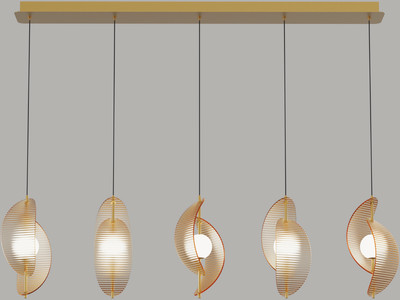 Люстра DeLight Collection MD24030035-5B (brass/amber)