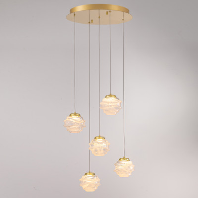 Люстра DeLight Collection MD25030003-5A (gold/clear)