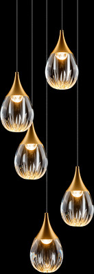Люстра DeLight Collection Stilla MD24001004-5A (gold/clear)