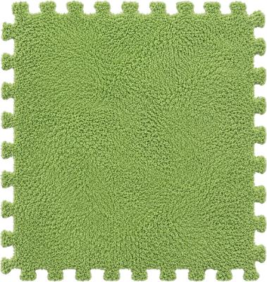 Коврик Kovrikbel Пазл мягкий (30x30, зеленый)