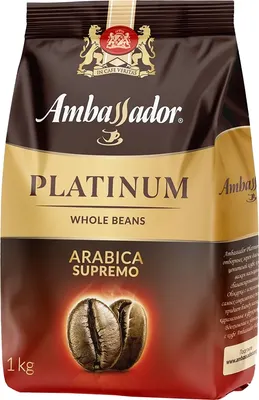 Кофе в зернах Ambassador Coffee Platinum (1кг)
