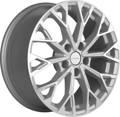 Литой диск Khomen KHW1718 CX-5/Seltos/Soul 17x7" 5x114.3мм DIA 67.1мм ET 50мм (F-Silver)