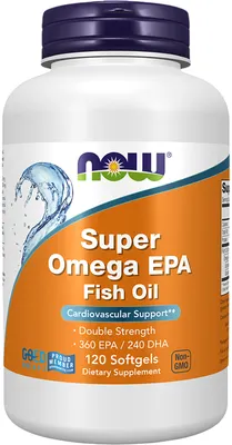 Жирные кислоты NOW Super Omega Epa 1200мг (120 капсул)