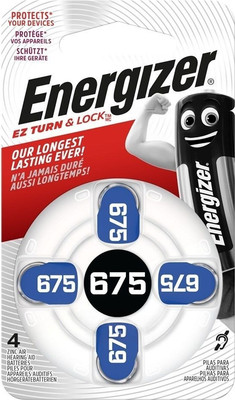 Комплект батареек Energizer EZ Turn & Lock 675 (4шт)