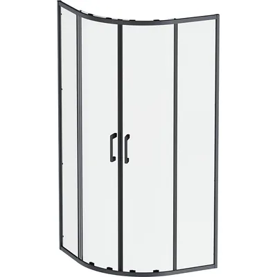 Душевой уголок AM.PM Above 90x90 / W9XG-401-9090-BT (черный матовый/прозрачное стекло)