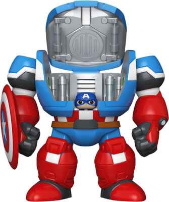 Набор фигурок коллекционных Funko POP! Bitty Bot. Marvel What If. Captain America Mech / Fun91388