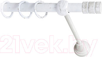 Карниз для штор Lm Decor Цилиндр 088 1р гладкий (белое золото, 1.6м)