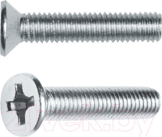 Винт Starfix Потайная головка М6x25 DIN 965 / SMC3-48831-500 (500шт, оцинкованный)