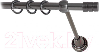 Карниз для штор Lm Decor Цилиндр 088 1р гладкий (антрацит, 1.8м)