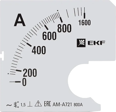 Шкала для амперметра EKF PROxima s-a721-800