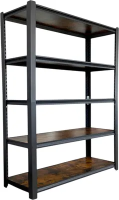 Стеллаж металлический Modular Shelving 90x40x182 / 9040182/5WHS
