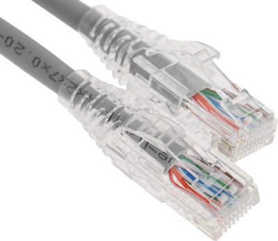 Кабель WRline WR-PC-RJ45-UTP-5E-0.3-GY (0.3м, серый)