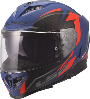 Мотошлем LS2 FF818 Storm III Dynamo (XS, синий/красный)