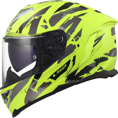 Мотошлем LS2 FF818 Storm III Kaos (M, желтый)
