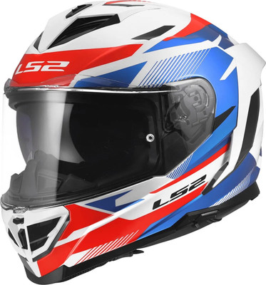 Мотошлем LS2 FF818 Storm III Komai (M, белый/синий/красный)
