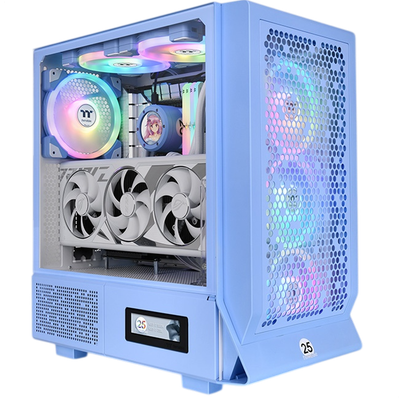 Корпус для компьютера Thermaltake Ceres 330 TG ARGB Hydrangea Blue E-ATX / CA-1Y2-00MFWN-00 (без БП)