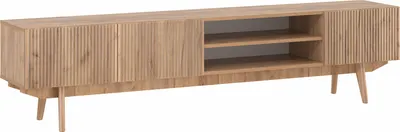 Тумба Олмеко  ТВ Мока 2030 116.07 (дуб золотой/белый/ПВХ дуб золотой/Masa Decor дуб золотой)