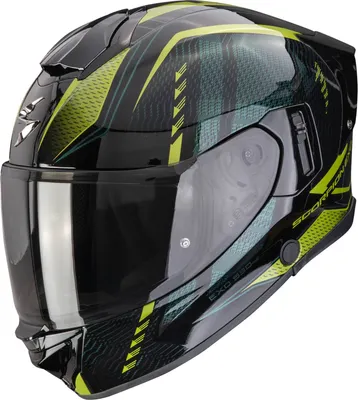 Мотошлем Scorpion Exo EXO-530 Air Theras (XL, черный/зеленый)