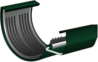 Соединитель желобов Скайпрофиль Металлический 120х63 (RAL 6005)