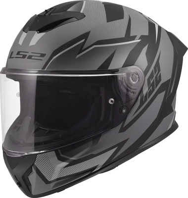 Мотошлем LS2 FF820 Rapid III Xtrem (S, черный/серый)