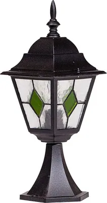 Фонарь уличный Oasis Light Quadro M lead Glass 79904MlgG Bl