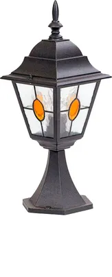 Фонарь уличный Oasis Light Quadro M lead Glass 79904MlgY Bl