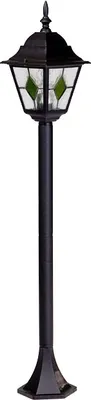 Фонарь уличный Oasis Light Quadro M lead Glass 79906MlgG Bl