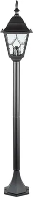Фонарь уличный Oasis Light Quadro M lead Glass 79906MlgW Bl