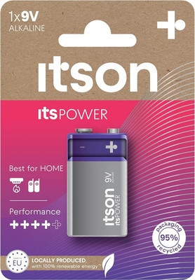 Батарейка Itson Power Alkaline 6LR61 9V
